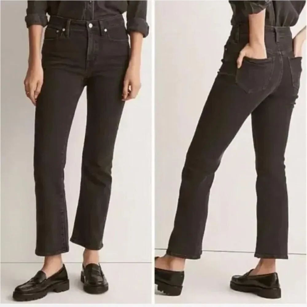 Madewell Cali Demi boot black sustainable size 27 normcore jeans